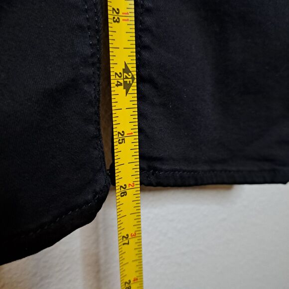 Topshop Moto Leigh High Rise Maternity Jeans Black Knee Ripped Size 10 - Picture 3 of 9